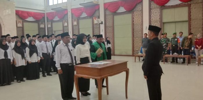 Pelantikan PPK Secara Nasional, Kampar 105 Dilantik KPU Yang Tersebar 21 Kecamatan