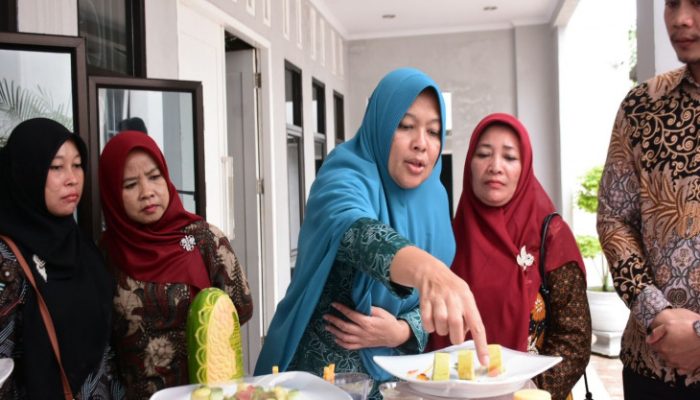 Ricana Djayanti Hambali Lakukan Rapat Gabungan Persiapan Monev TP PKK Provinsi Riau Ke TP PKK Kab. Kampar