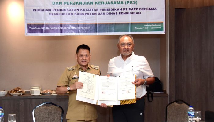 Tingkatkan Kualitas Pendidikan, Pj Bupati Kampar Lakukan Kerjasama Dengan PT RAPP