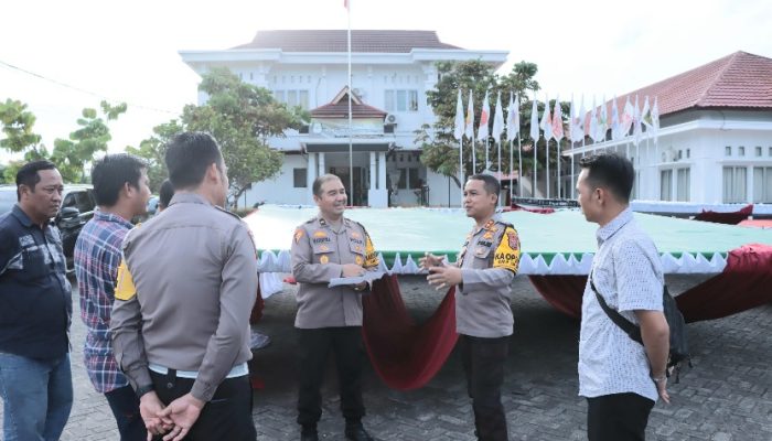 Pastikan Keamanan Penetapan Paslon Bupati-Wabup, Kapolres Kampar Cek Kesiapan di KPU
