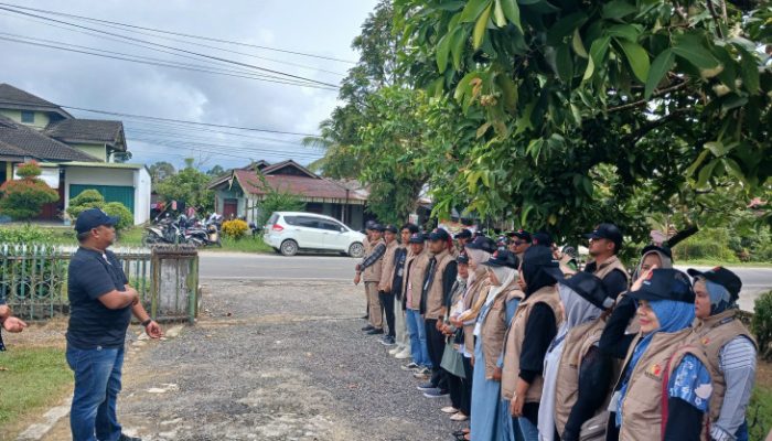 Masuk Masa Tenang Pilkada Serentak 2024, Panwascam Kuok Gelar Apel Kesiapsiagaan Pengawasan.